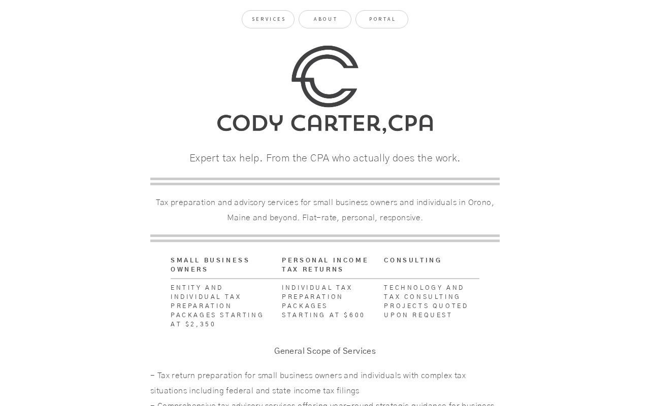 Cody Carter, CPA